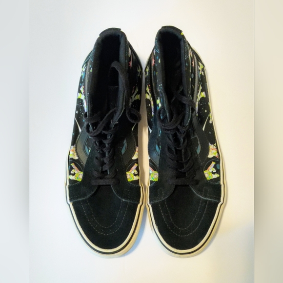 Vans X Disney Pixar Toy Story Buzz Lightyear Sk8 Suede  Hi Tops, Mens Size 10 - Picture 2 of 12
